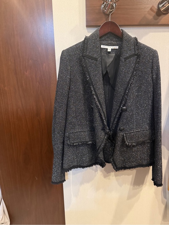 Veronica Beard Jackets & Blazers - Veronica Beard Silver Metallic Tweed Miller Jacket